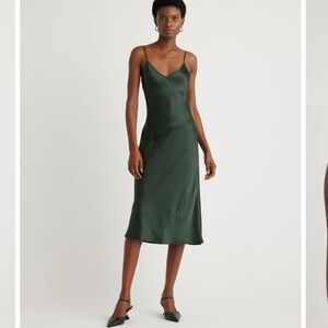 100% Washable Silk Midi Dress
